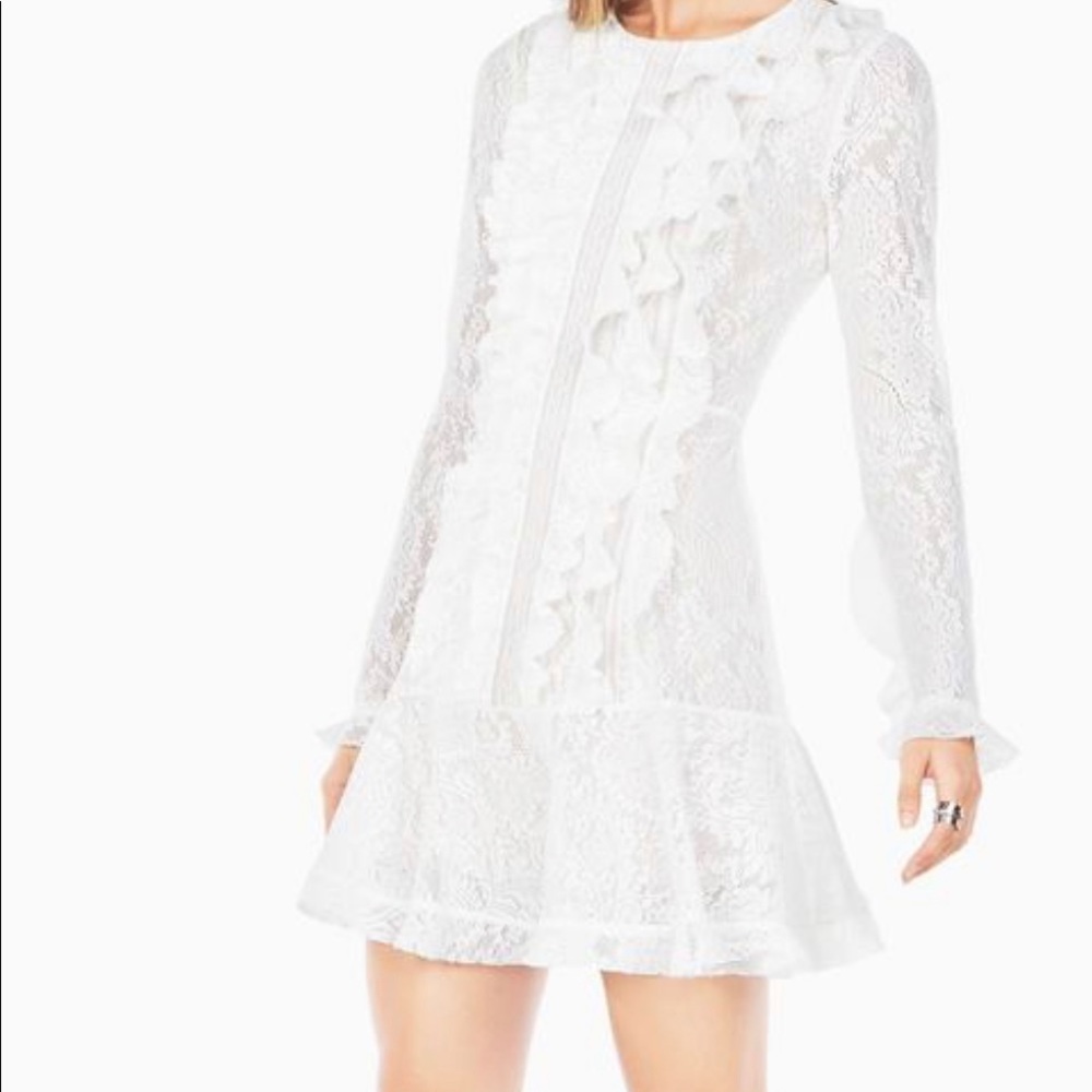 bcbgmaxazria ruffle dresses - Picture 3 of 12